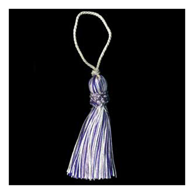 32924 Tassel 100mm Purple Lilac Cream