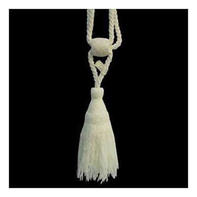 33042 Tie Back Small White