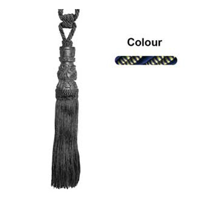 33272 Tie Back Large Navy & Harvest Gold