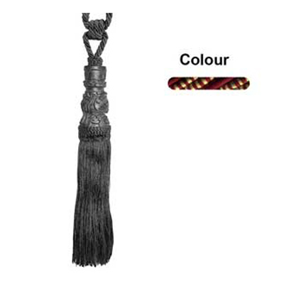 33273 Tie Back Large Wine & Harvest Gold