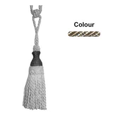 33278 Tie Back Medium Beige & Cream