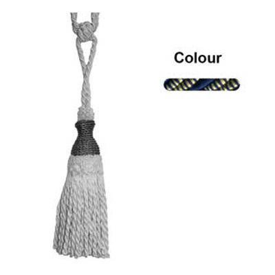 33287 Tie Back Medium Navy & Harvest Gold