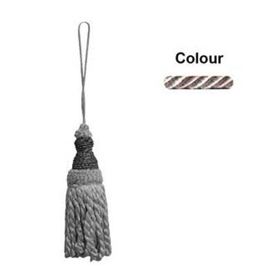 33294 Tassel 140mm Mushroom & Cream