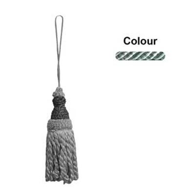 33295 Tassel 140mm Sage & Cream
