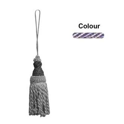 33297 Tassel 140mm Lilac & Cream