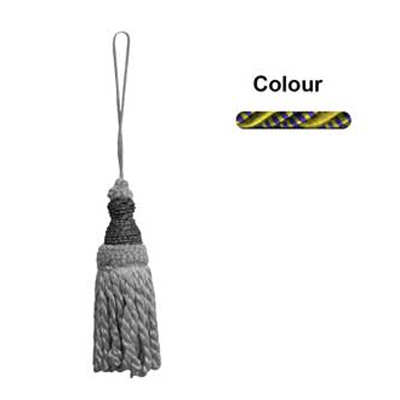 33300 Tassel 140mm Khaki & Purple