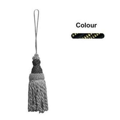 33304 Tassel 140mm Black & Harvest Gold