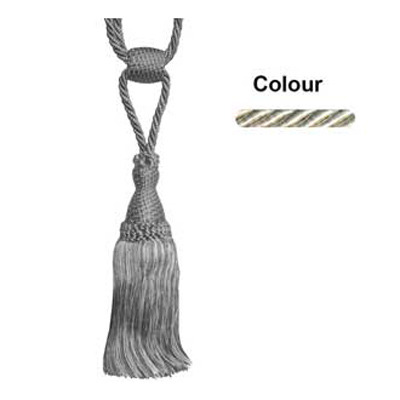 33305 Tie Back Medium Light Beige & Cream