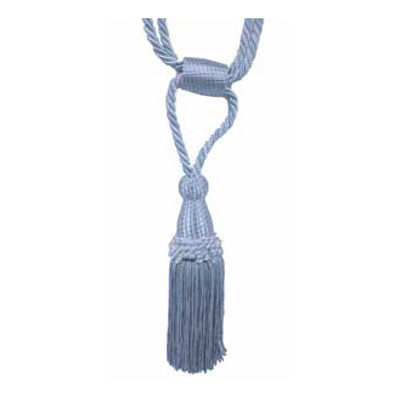 33326 Tie Back Small Saxe & Cream