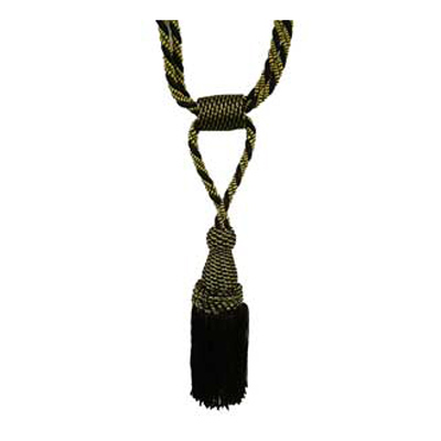 33334 Tie Back Small Black & Harvest Gold