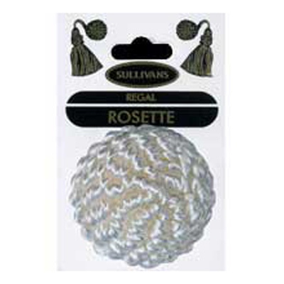 33335 Rosette 50mm Light Beige & Cream