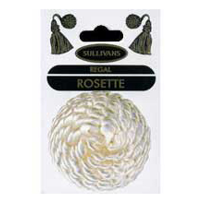 33337 Rosette 50mm Biscuit & Cream