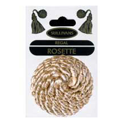 33338 Rosette 50mm Beige & Cream