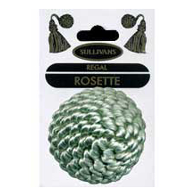 33340 Rosette 50mm Sage & Cream