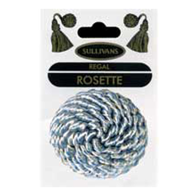 33341 Rosette 50mm Saxe & Cream