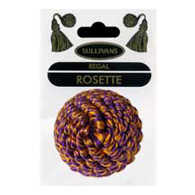 33343 Rosette 50mm Orange & Purple