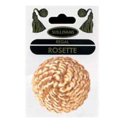 33346 Rosette 50mm Harvest Gold & Cream