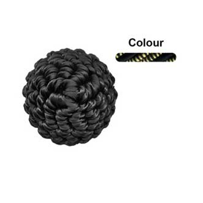 33349 Rosette 50mm Black & Harvest Gold
