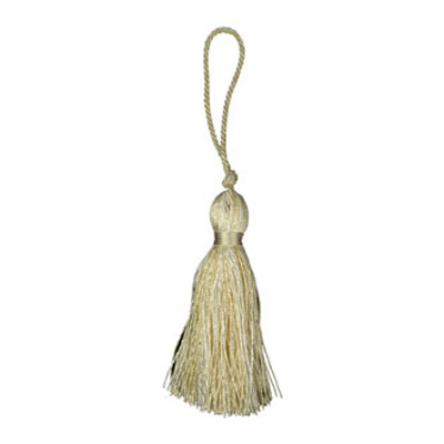 33351 Tassel 90mm Wheat & White