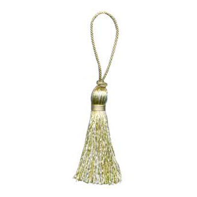 33352 Tassel 90mm Biscuit & Cream