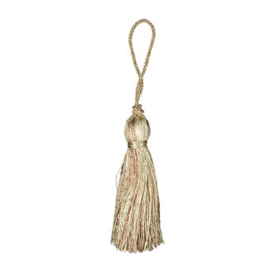 33354 Tassel 90mm Mushroom & Cream