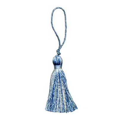 33356 Tassel 90mm Saxe & Cream