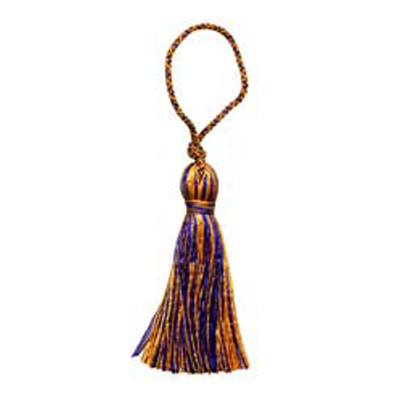 33358 Tassel 90mm Orange & Purple