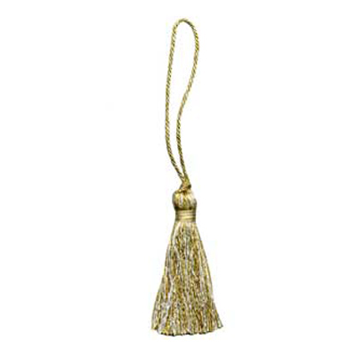 33361 Tassel 90mm Harvest Gold & Cream