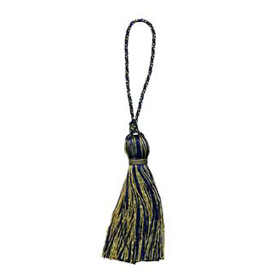 33362 Tassel 90mm Navy & Harvest Gold