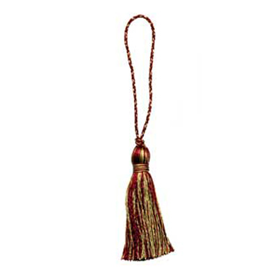 33363 Tassel 90mm Wine & Harvest Gold