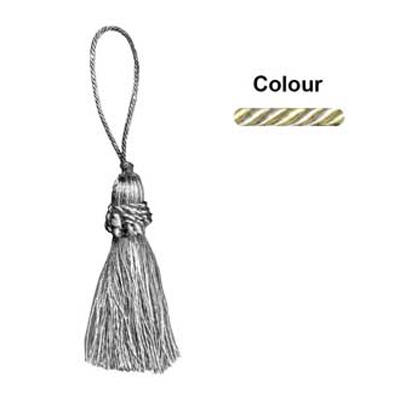 33367 Tassel 100mm Biscuit & Cream
