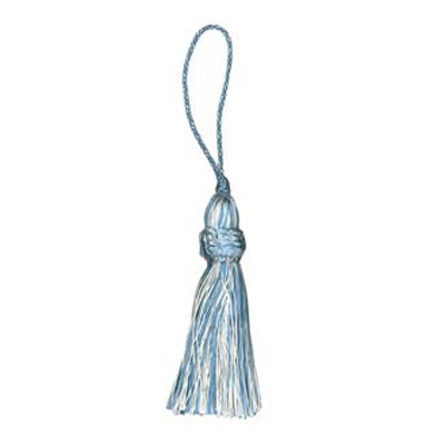 33371 Tassel 100mm Saxe & Cream