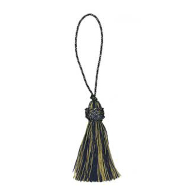 33377 Tassel 100mm Navy & Harvest Gold