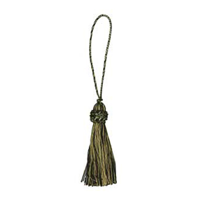 33379 Tassel 100mm Black & Harvest Gold