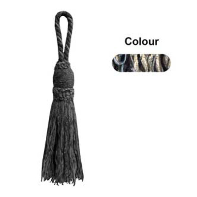 33453 Tassel 210mm Black & Taupe