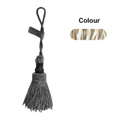 33476 Tassel 160mm White & Otter