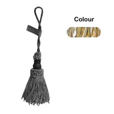 33477 Tassel 160mm Otter & Ochre