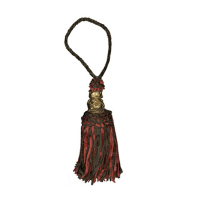 33481 Tassel 160mm Brown & Paprika