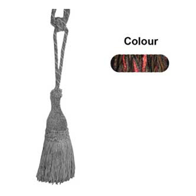 33508 Tie Back Medium Brown & Paprika