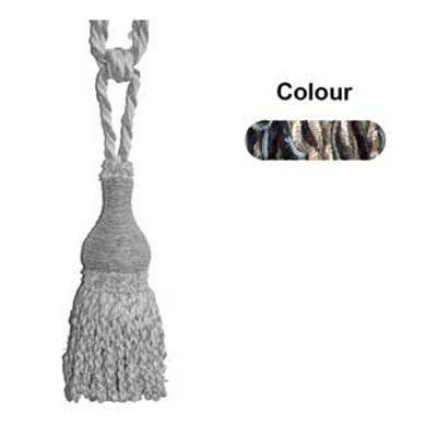 33565 Tie Back Medium Black & Taupe