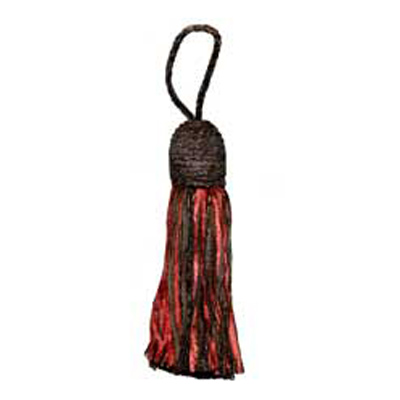 33576 Tassel 130mm Brown & Paprika