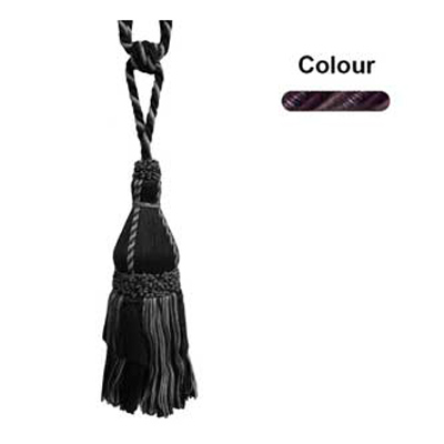 33614 Tie Back Medium Aubergine Amethyst