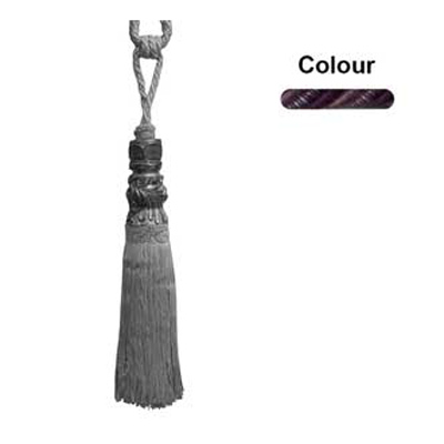 33639 Tie Back Large Aubergine Amethyst