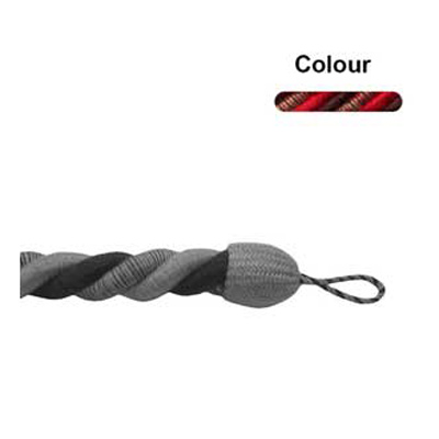 33690 Tie Back 1 M Bright Red Mission Brown