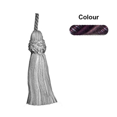 33735 Cord Tie 50cm Aubergine Amethyst