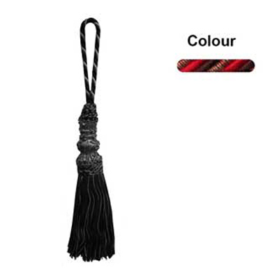 33786 Tassel 210mm Bright Red Mission Brown