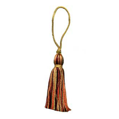 33817 Tassel 90mm Gold Mission Brown