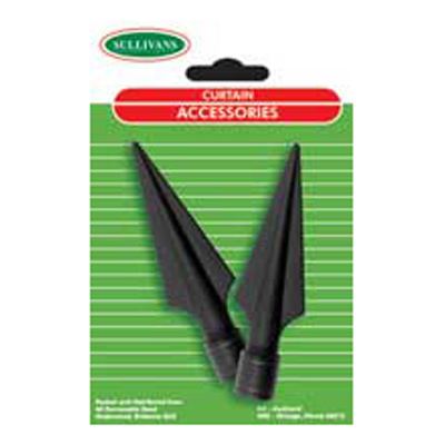 33893 Finial For 16mm Rod Black