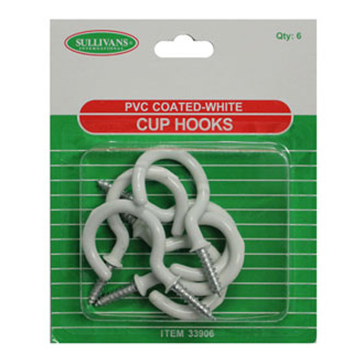 33906 Cup Hook 35mm Hook White