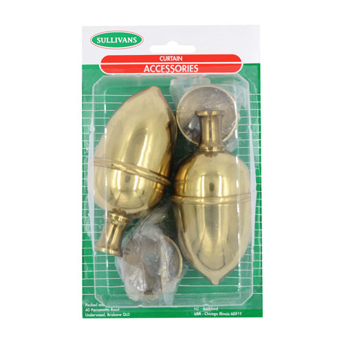 33983 Acorn Finial 38mm Brass